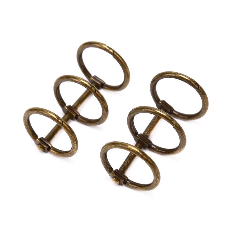 2 Metalen Ring Losbladige Ring Handledger Accessoires Te Houden Tool Handledger Drie Ringen Van Metalen Ring Gesp