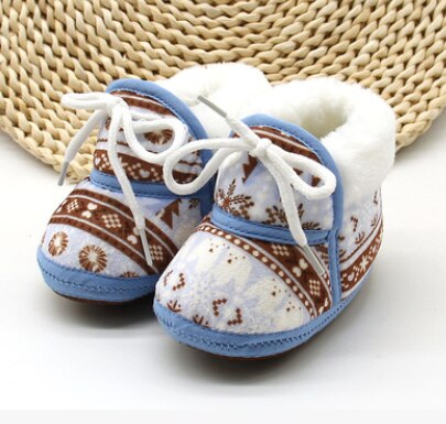 Neugeborenen Baby Booties Winter Warme Pelz Gefüttert Spitze hoch Krippe Schuhe nicht-Unterhose Weiche Sohle Säuglings Prewalkers Zubehör 0-18 monate