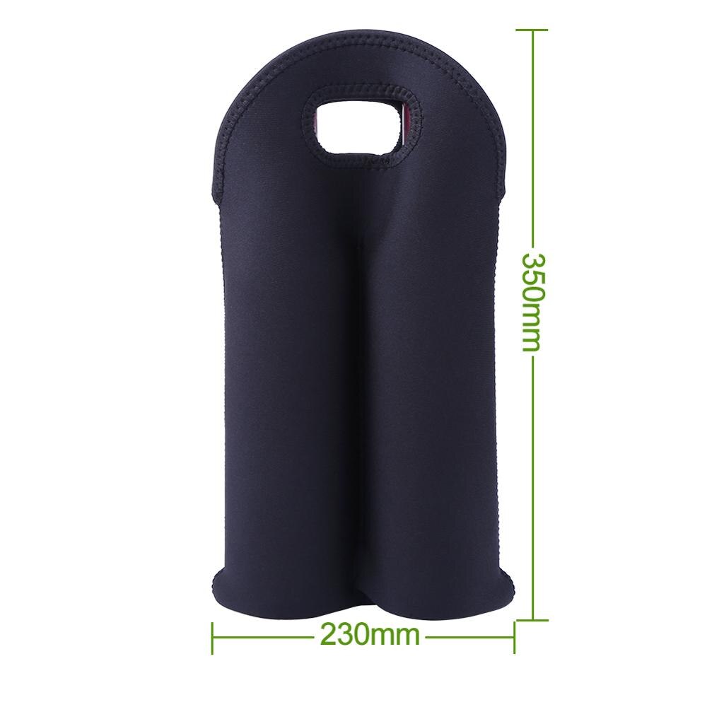 Tissu de plongée pratique Camping en plein air bouteille de vin rouge couverture poignée facile à transporter isolation bière boisson manchon