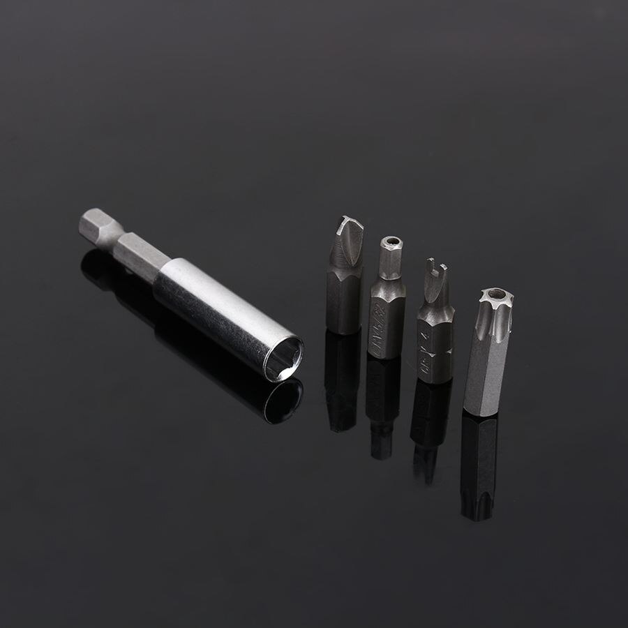 33 Stks/set Schroeven Hex Bit Set Beveiliging Tamper Proof Bits Hex Star Spanner Schroeven Hex Bit Set 1/4 ''Magnetische houder Met Case