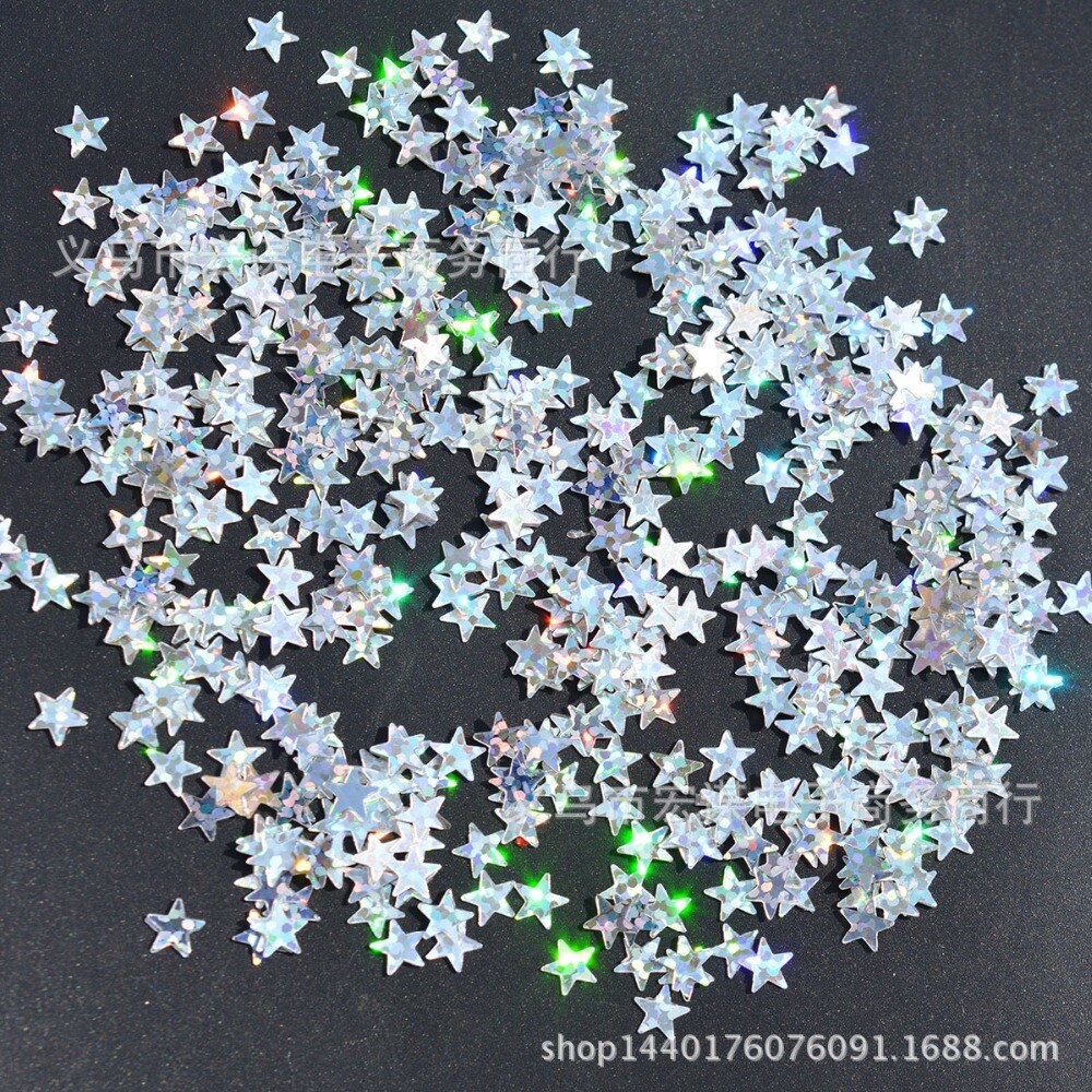 6mm/10mm Stars Table Confetti Sprinkles Birthday Party Wedding Decoration Sparkle Blue Gold Silver Green Metallic Stars Supply