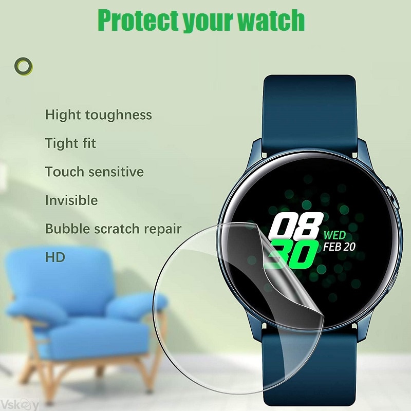 10 st tpu mjukt skärmskydd för garmin vivoactive 4s active s venu 2 fenix 5x smart watch skyddsfilm (inget härdat glas