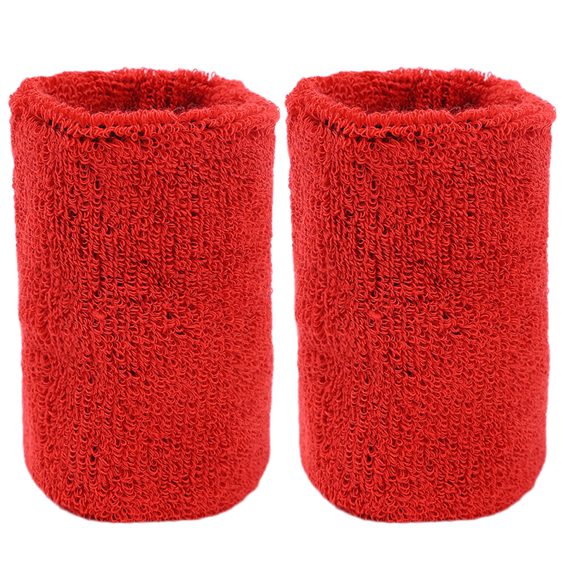 Bandeau de Poignet en Coton Anti-Humidité, Support de Poignet, Absorbant, Évaccorporelle, 202 létique, Tennis, Basket-Ball, Gym, 1/2 Pièces: YELLOW