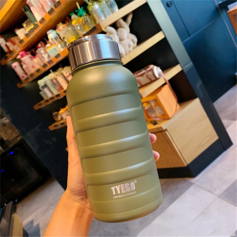 TYESO – bouteille bouilloire grande capacité de 1000ml, gourde pour le sport en plein air, le cyclisme, l&#39;alpinisme, à la: 04 Green