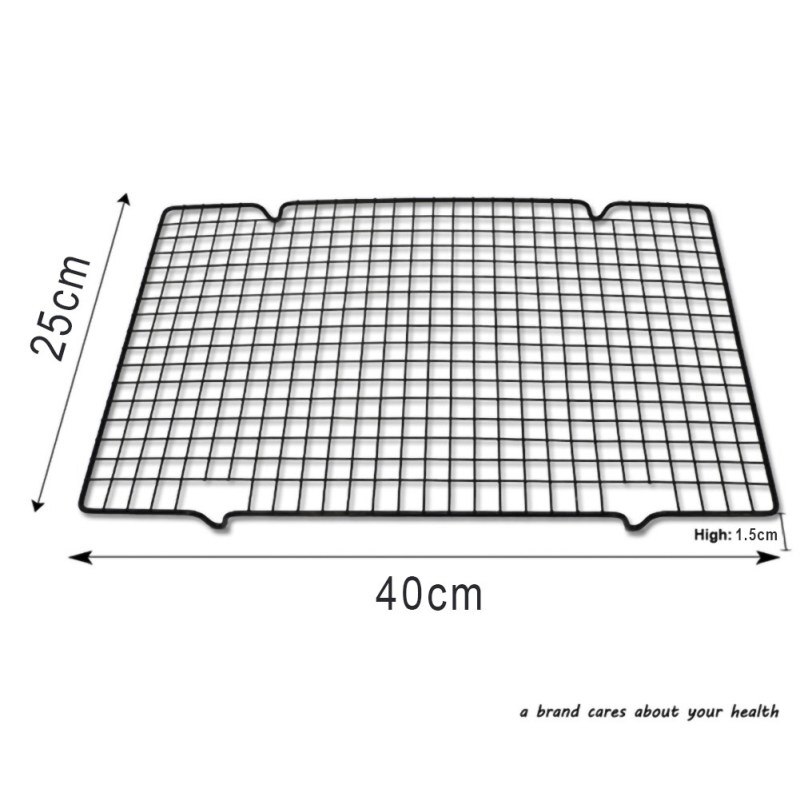 Stainless Steel Wire Grid Cooling Tray Cake Biscuit Food Rack Oven Kitchen Baking Pizza Bread Barbecue Cookie Holder Shelf