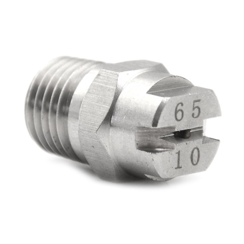 Spray Nozzle Practical Durable Large Angle Impact Tip Industrial Flat Fan V Jet Washing Tool 1/4 Inch Cleaning Stainless Steel