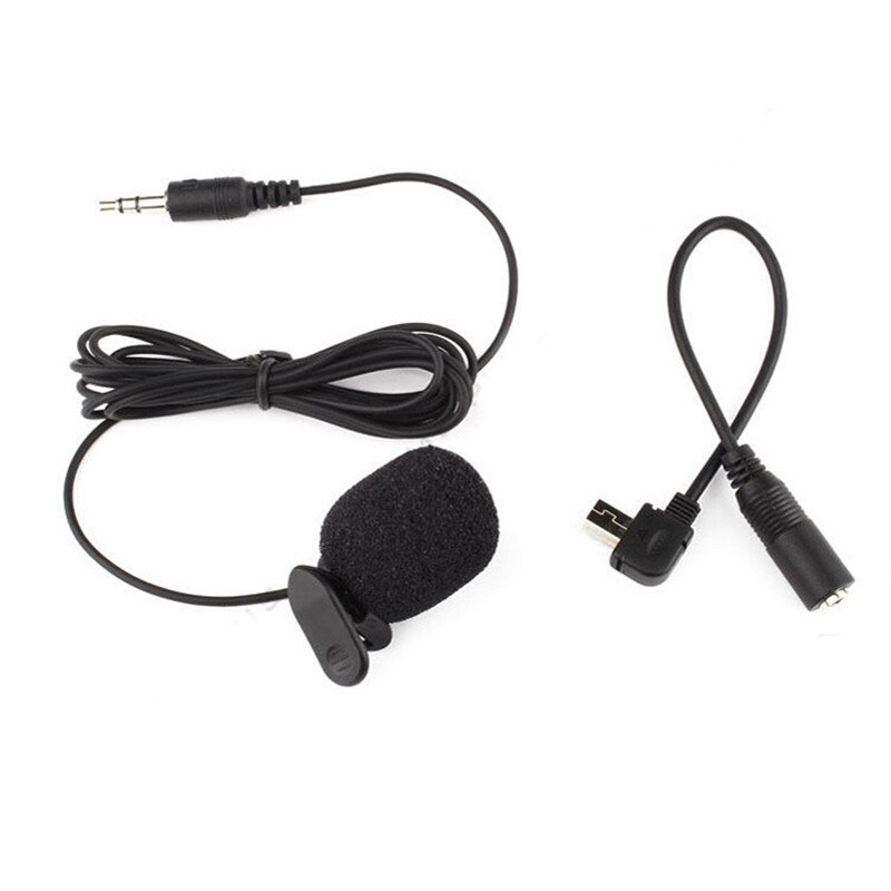 for GoPro Hero 3.5mm Active Clip Microphone with USB Audio Adapter Mic Cable for Gopro Hero 3 3+ 4 Action Camera Accessories