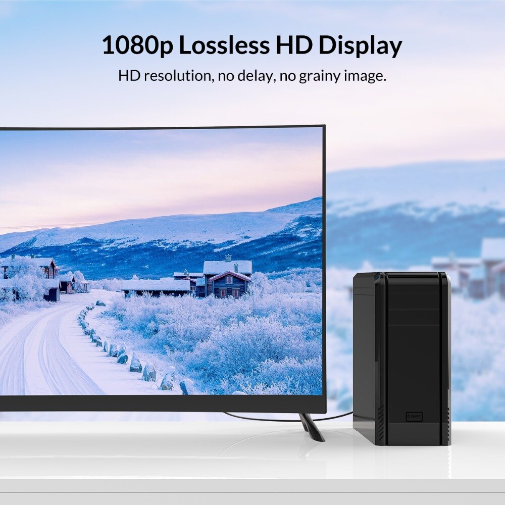 ORICO DVI to VGA Cable 1080P 60Hz DVI 24+1/ DVI 24+5 Male to Male Converter Video Cable Adapter for PC Monitor Projector