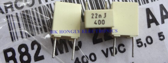 50PCS R82 10nJ400 22nJ400 33nJ400 47nJ400 0.01UF 0.022UF 0.033UF 0.047UF 10NF 22NF 33NF 47NF 400V P=5mm Film Capacitor: 22nJ400