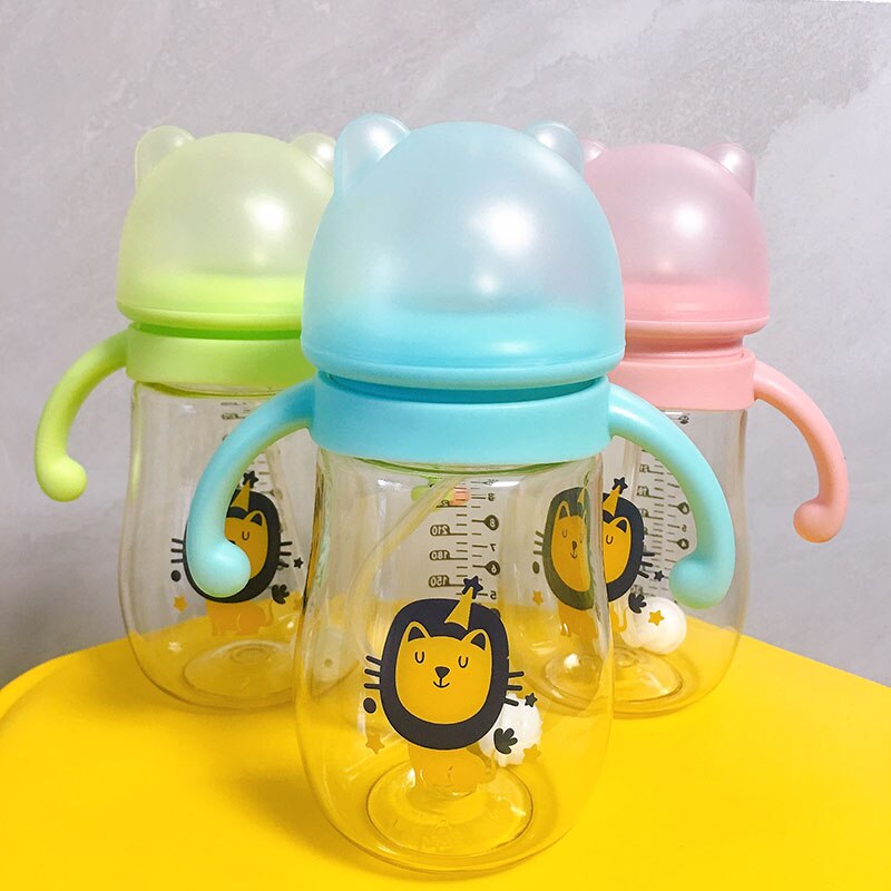 Silicone Pacifier Baby Feeding Bottle Baby Water Bottle Wide Caliber Duckbill Cup Milk High Temperature Resistant PPSU Bottle