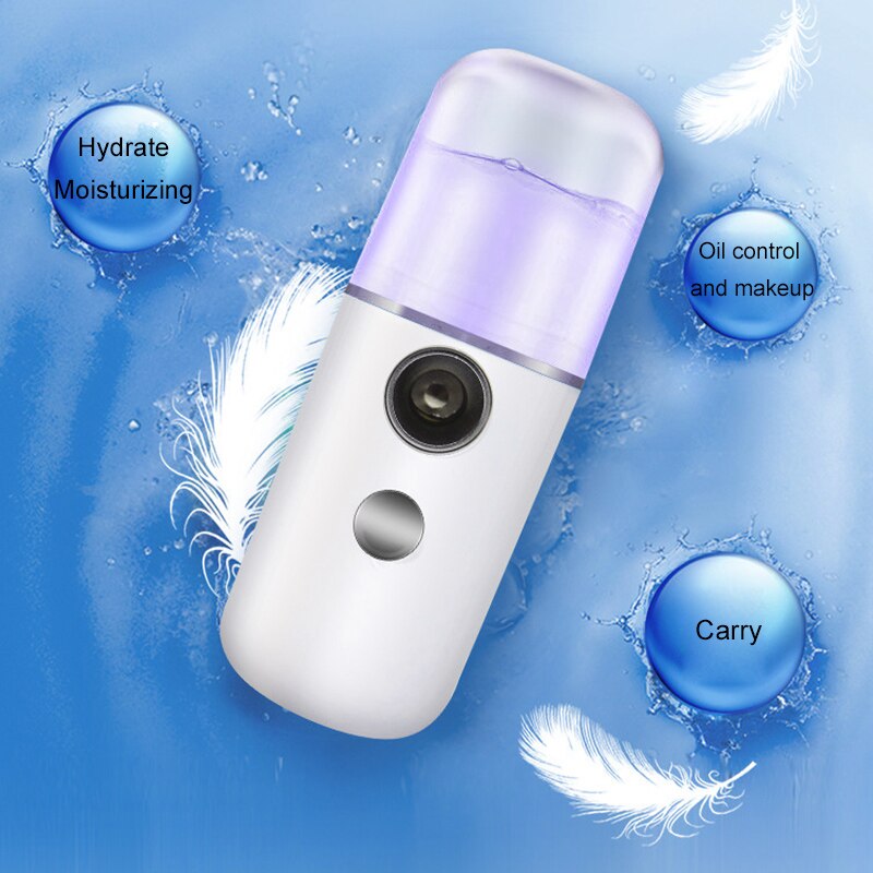 Mini Nano Face Steamer USB Nebulizer Face Moisturizer Humidifier Hydrating Skin Care Women Facial Sprayer Beauty Care Disinfect