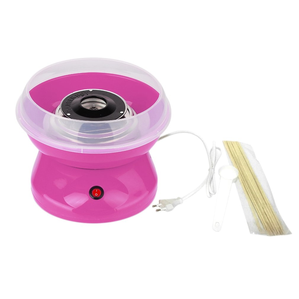 Máquina eléctrica para hacer caramelos de algodón, malvavisco, máquina DIY 220-240V, dispositivo para hacer azúcar de algodón para el hogar, fabricante de aperitivos para niños, enchufe europeo: Default Title