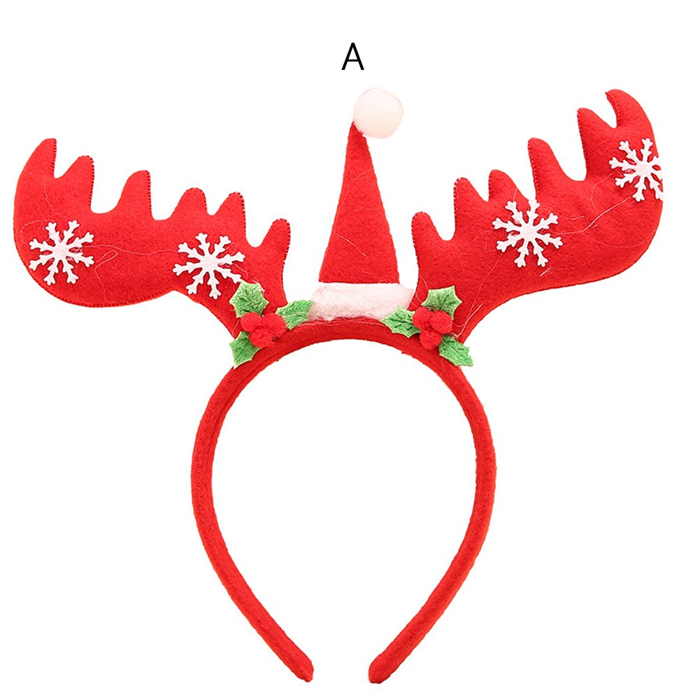 Kerst haarband hoofdband kerstmuts vorm prachtige haarband haarband haaraccessoires: A