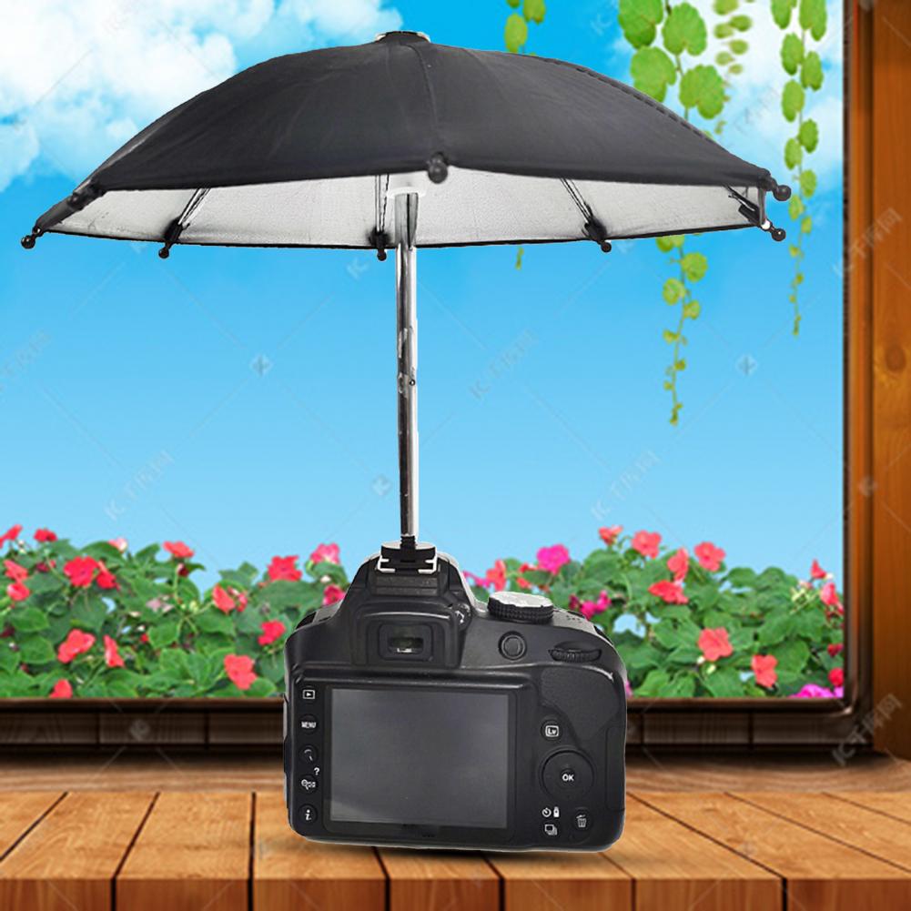 Dslr Camera Paraplu Universele Flitsschoen Fotografie Camera Zonnescherm Draaibare Camera Zonnescherm Regenachtige Houder Voor Canon