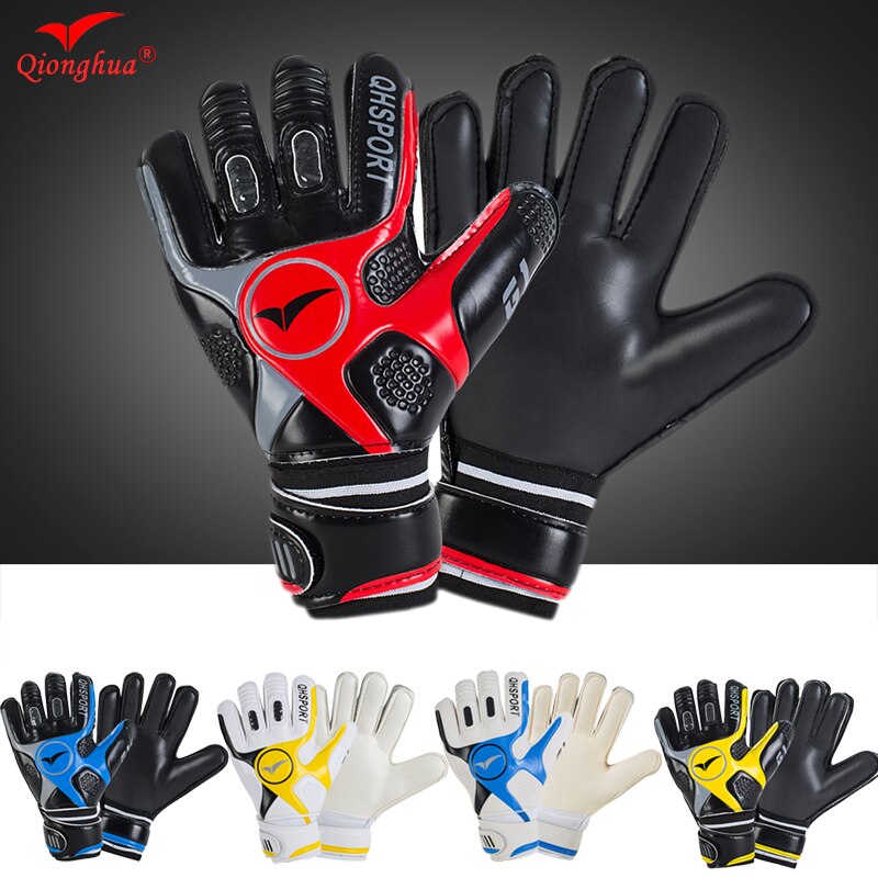 Child Kids Adult Thicken full latex Football Goalkeeper Gloves Goalie Soccer Goal Keeper finger guard Non-slip