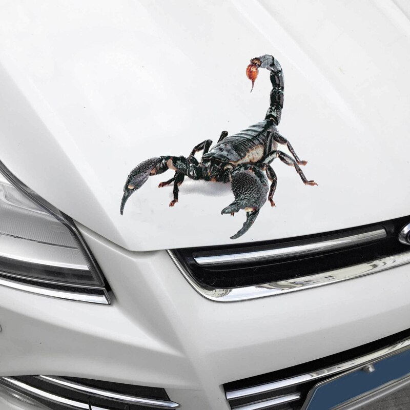 3D Lifelike Animal Bicycle Stickers Spider Scorpion Lizard Shape Stickers Mountain Bike Car Sticker Bicycle Accessories