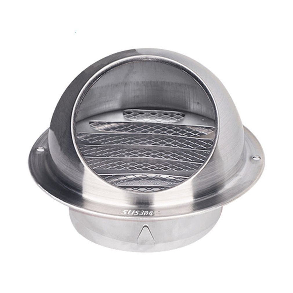 Grille d'aération murale conduit Ventilation extracteur sortie persiennes hémisphère 304 inox couvercle d'aération hotte sortie