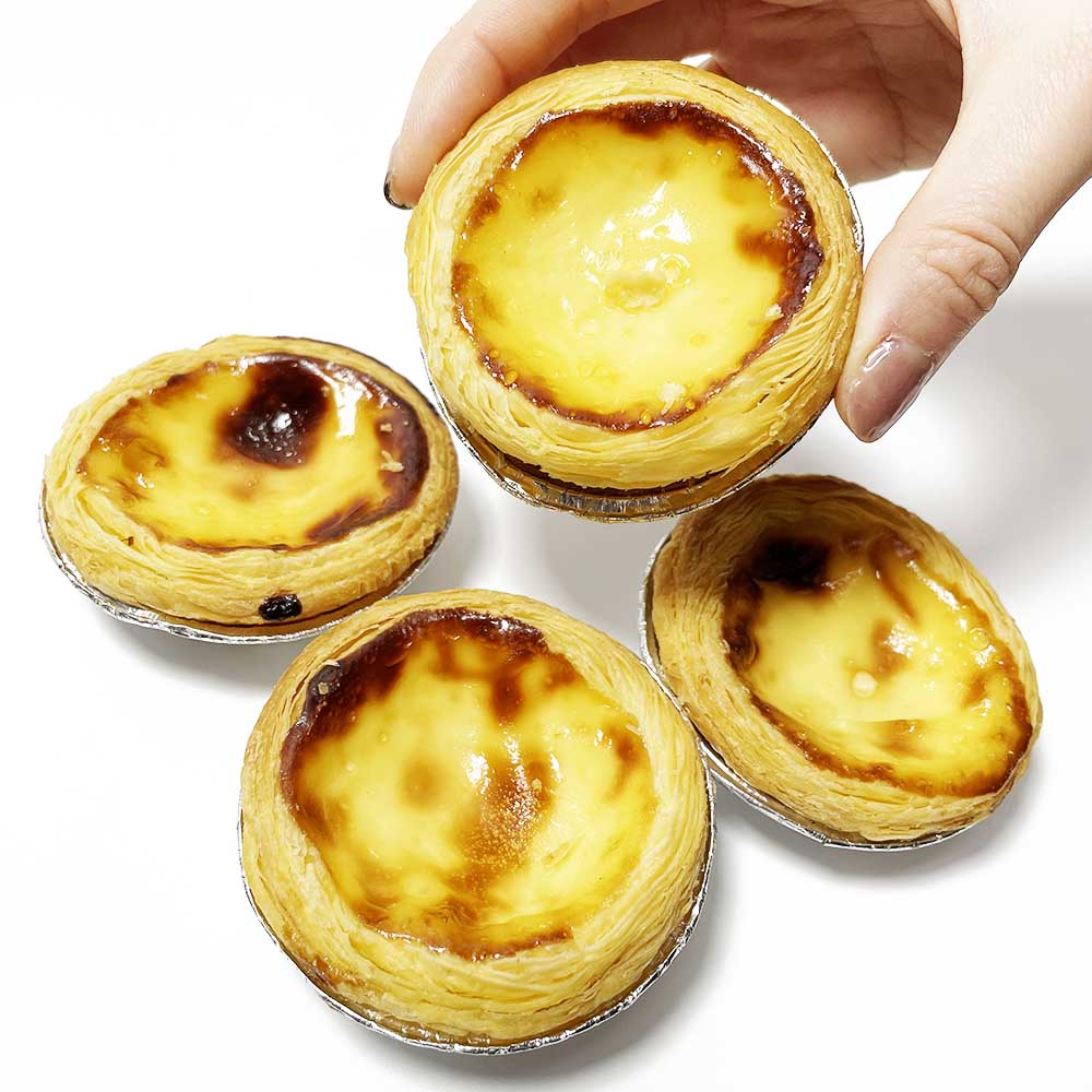 100 Stuks Aluminiumfolie Taartvorm Ei Taart Pan Vriezer &amp; Oven Veilig Wegwerp Aluminium Ronde Ei Tart Tin Folie pannen