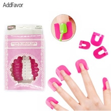Addfavor 26pc nail gel model stel anti-overflow u form neglelak beskyttelse tape negle kunst maleri hegn ramme negle diy kit