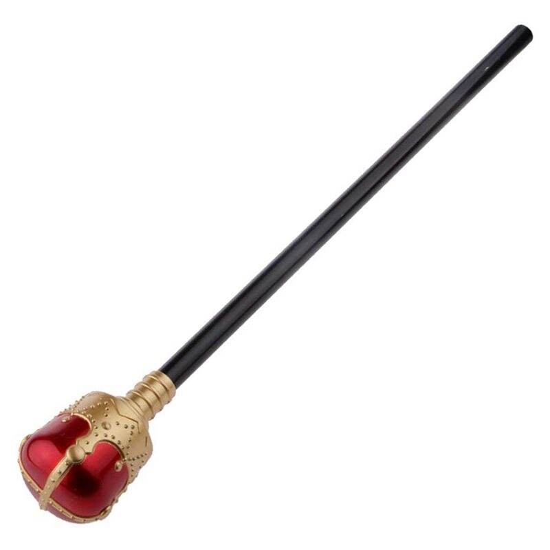 40 cm Royal Medieval Queen King Prince Costume Scepter Accessory for Cosplay Costume - Red, Gold, 40cm