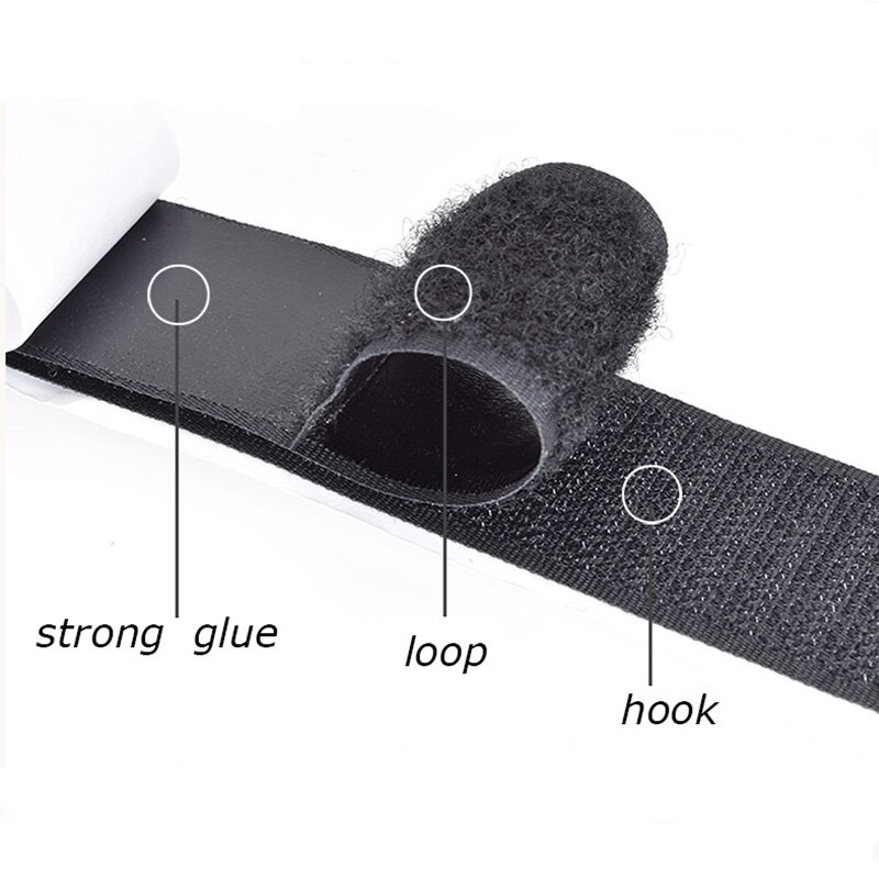 Strong Self Adhesive Magical Tape Fastener Tape Nylon Hooks and Loops Sticker Velcros Adhesive Glue Magic DIY 20/30/50MM*1M