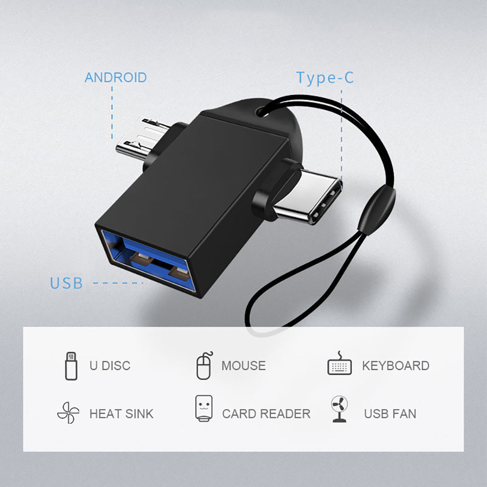 2-in-1 OTG-Adapter USB Typ C Micro USB Android Handy-Konverter U Disk Tablet OTG-Anschluss USB 3.0 OTG für Mac-Laptops