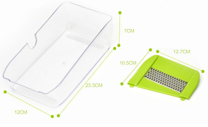 Mandolin grønnsaksskjærer gulrot rivjern julienne grønnsakshakker løkskjærer med 5 blader kjøkkentilbehør matlaging