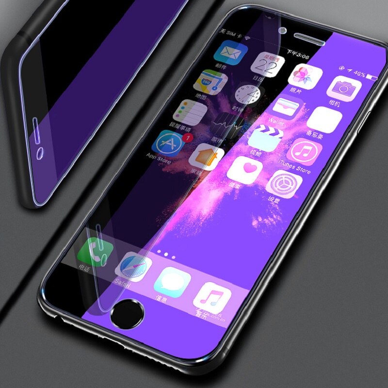 Voor Xiaomi Poco F3 M3 X3 Pro Nfc 3 Pcs Anti Blauw Licht Gehard Glas Bescherming Flim Volledige Cover Moblie telefoon Screen Protector