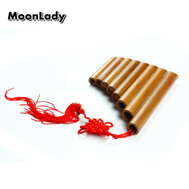 Brown 8 Pipes Pan Flute Small Size Original Color Grandado