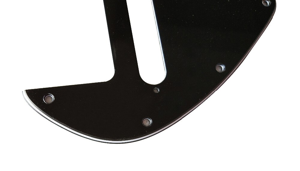 Pleroo Custom Gitaar Onderdelen-Voor Tele 69 Thinline Gitaar Slagplaat Scratch Plaat, 3 Ply Black