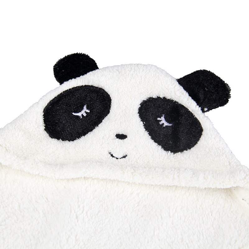 Cute pet bathrobe, small and medium dog microfiber dog super absorbent cat bath cloak pet dry towel - panda frog: Panda / S