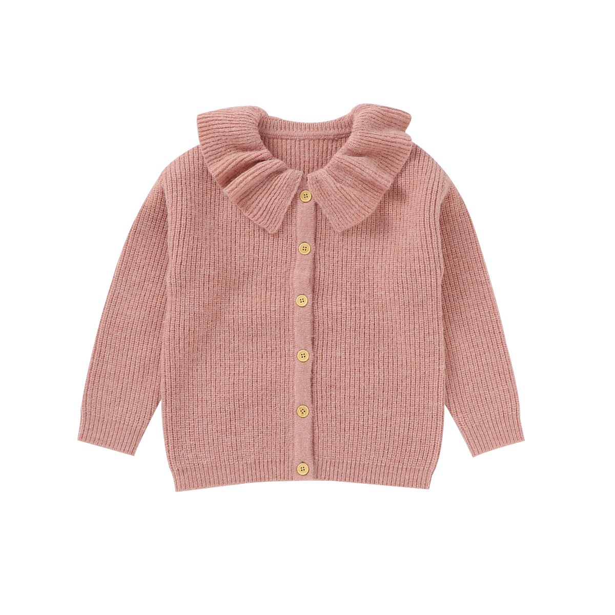 Emmababy 6-10Year Kid Meisjes Herfst Trui Jas Lange Mouw Enkele Breasted Jasje Trui Jas