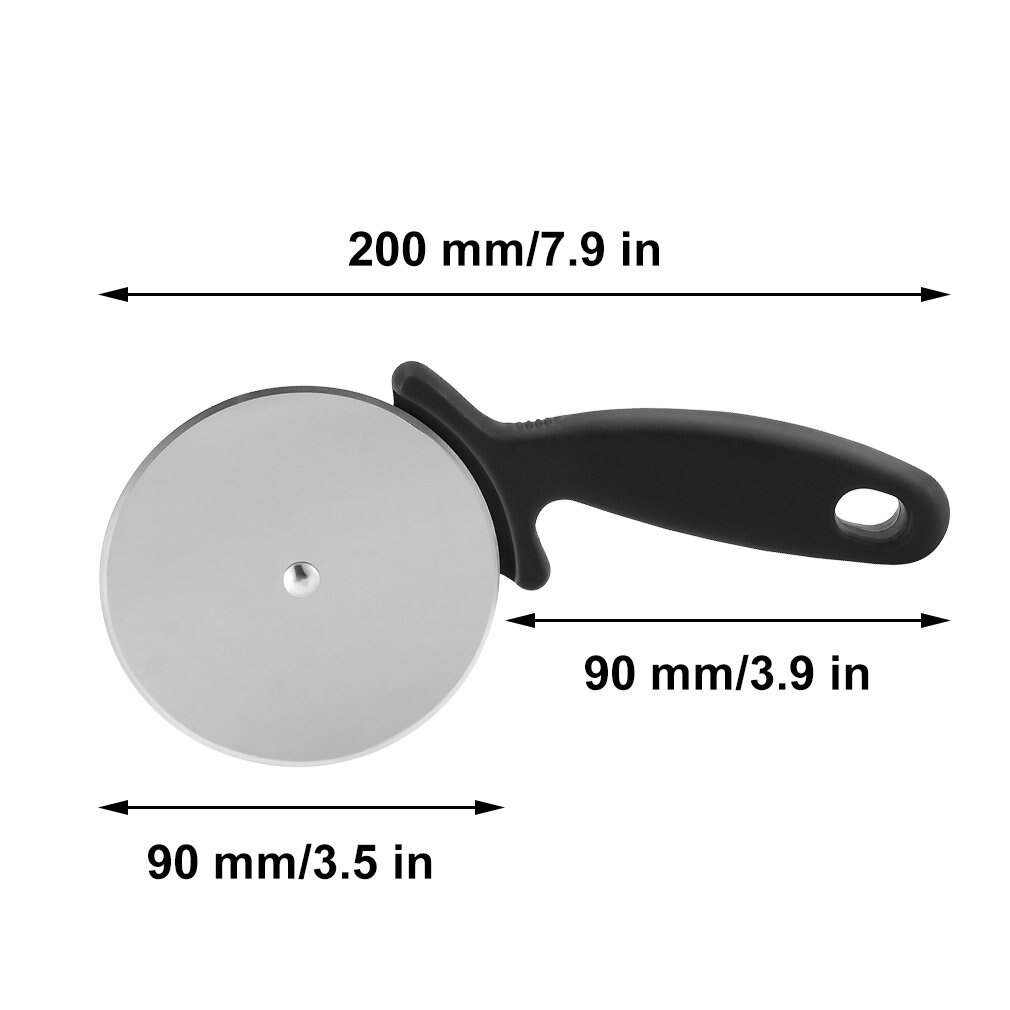 Stainless Steel Pizza Cutter with Anti-Skid Handle Pizza Wheel Slicer Kitchen Pizza Tool Dishwasher Safe