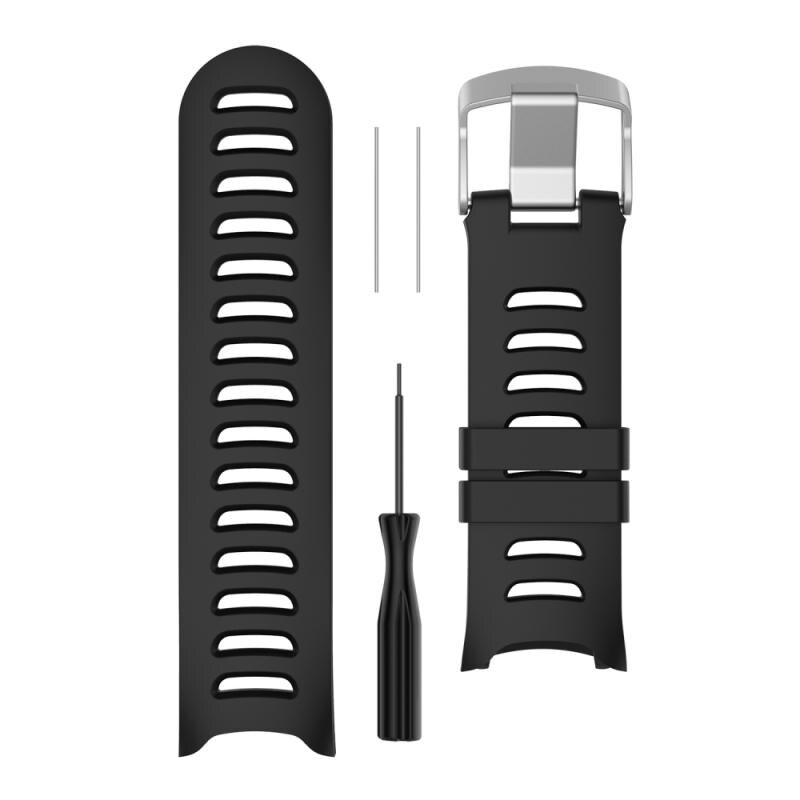 Siliconen Vervanging Wrist Strap Watch Band Voor Garmin Forerunner 610 Horloge Met Gereedschap Wearable Waterdichte Armband Band: 02