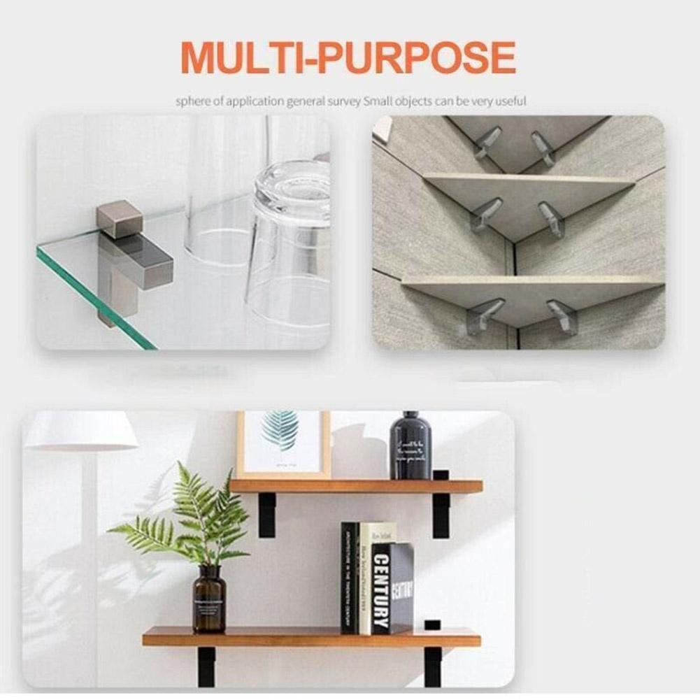 Zinklegering Verstelbare Glasplaat Houder Glas Klemmen Ondersteuning Legering Plank Plank Beugel Glas Plank Houder Beugel G1f6