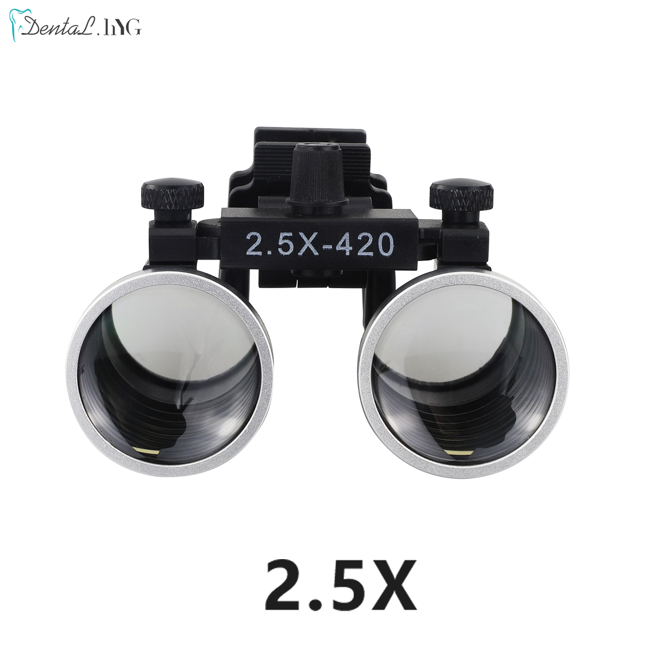 Dental Loupes Accessories 2.5X 3.5X Coated Optical Lens With Clip Magnifying Glass Galilean Binocular Dental Magnifier: GRAY