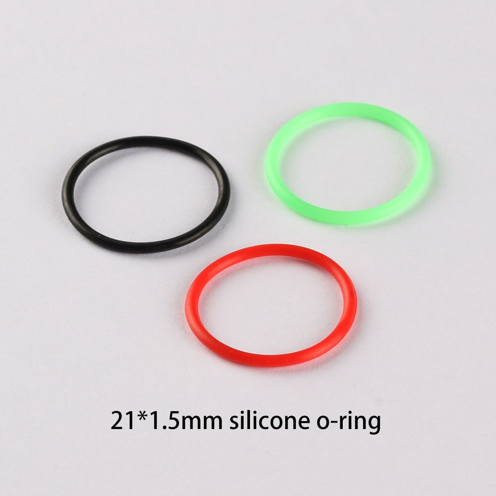 21*1.5mm zwart siliconen O-ring voor zaklamp