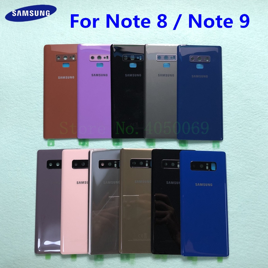 Samsung galaxy note 9 n960 sm-n960f note 8 n950 sm-n950f glass bak batterihus reparasjonsdeksel bakdør koffert erstatning
