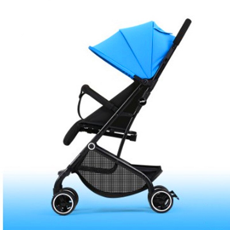 Cochecito de bebé ultraligero, plegable, portátil, de 0/1 a 3 años: blue