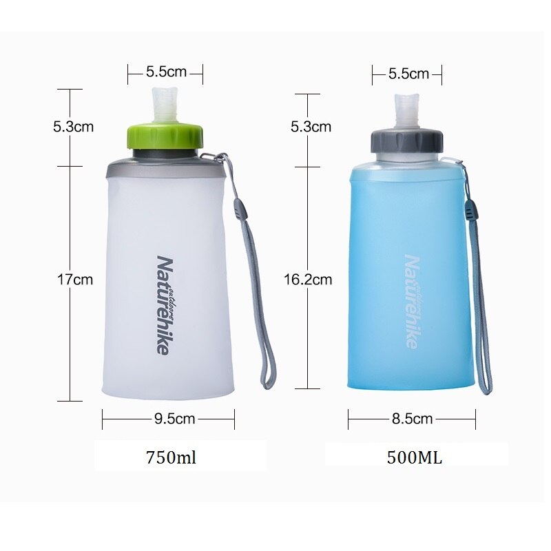 Naturehike Outdoor Opvouwbare Fles Water Lekvrije Beker Draagbare Siliconen Tpu Voor Sport Running Camping Wandelen