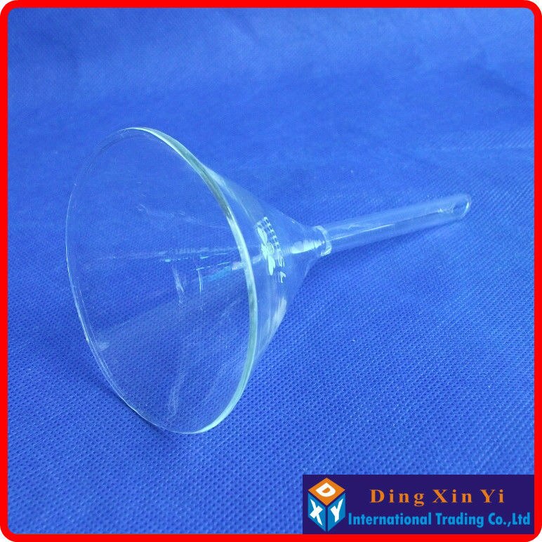 (8 pieces/lot) 75mm funnel,Laboratory glass triangle funnel,Diameter of 75 mm