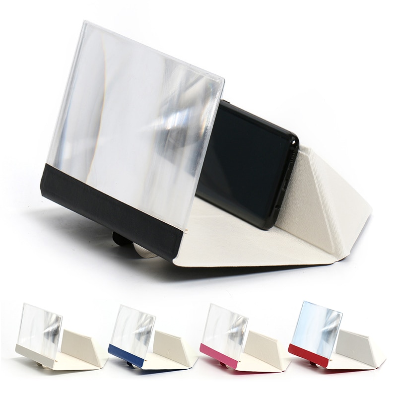Universal- Vergrößert Bildschirm 3D HD Glas Lupe Klapp Tragbare Halterung ABS Schreibtisch Telefon Bildschirm Stehen Für praktisch