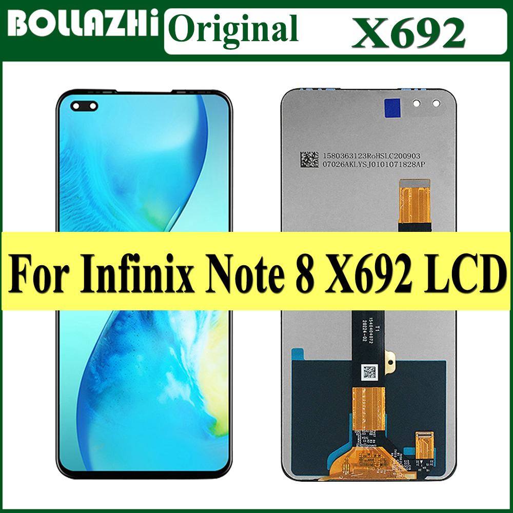 Neue Original 100% Getestet 6.95 "LCD Anzeige Ersatz Für Infinix Hinweis 8 X692 LCD Und berühren Bildschirm Für infinix Hinweis 8
