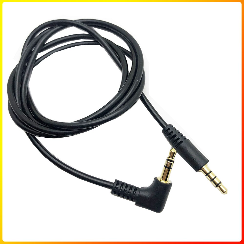 3.5mm TRRS to TRS Audio Cable Connector Wire 100cm/3.28ft for Mobile Phones BOYA Comica Microphone Headphones
