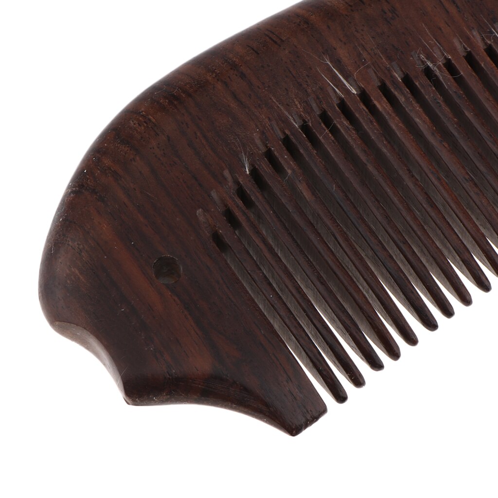 Bolsillo de madera de sándalo Natural, peine para cabello fino con estilo, cepillo antiestático