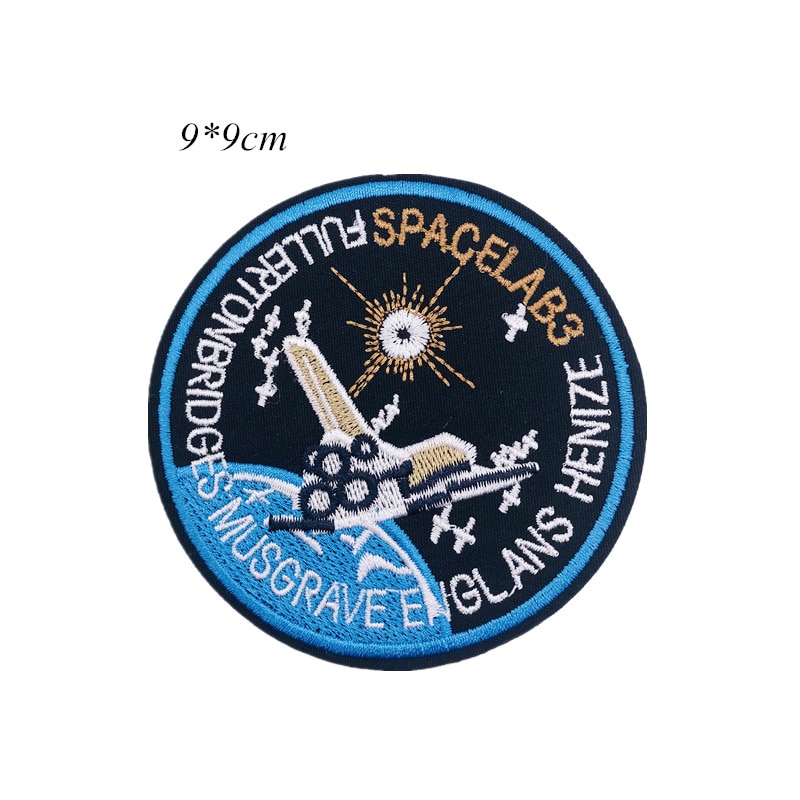 1 PCS UFO Alien Patches Astronaut Planet Embroidery Iron On Universe Parches For Clothing DIY Applique Badge Iron On Patches