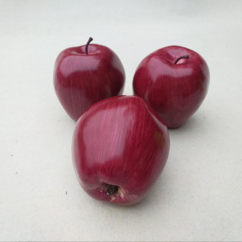 Lot De 16 Pommes Décoratives Rouges - Fruits Artificiels Réalistes Pour Décoration