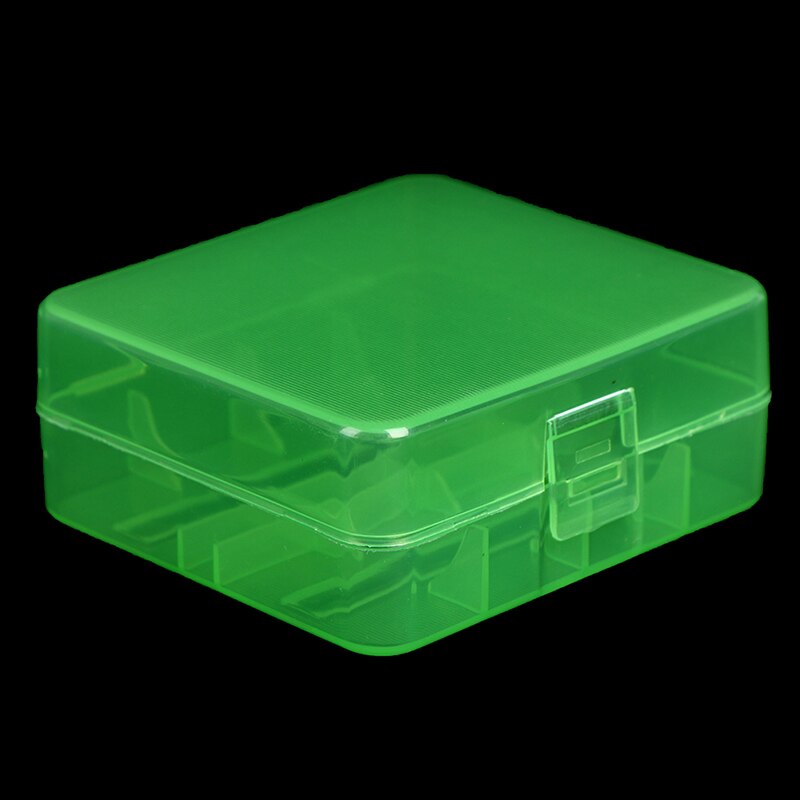 1Pc 26650 Batterij Case Hard Plastic Houder Waterdicht En Antislip Opbergdoos Cover Batterij Organizer Box: green
