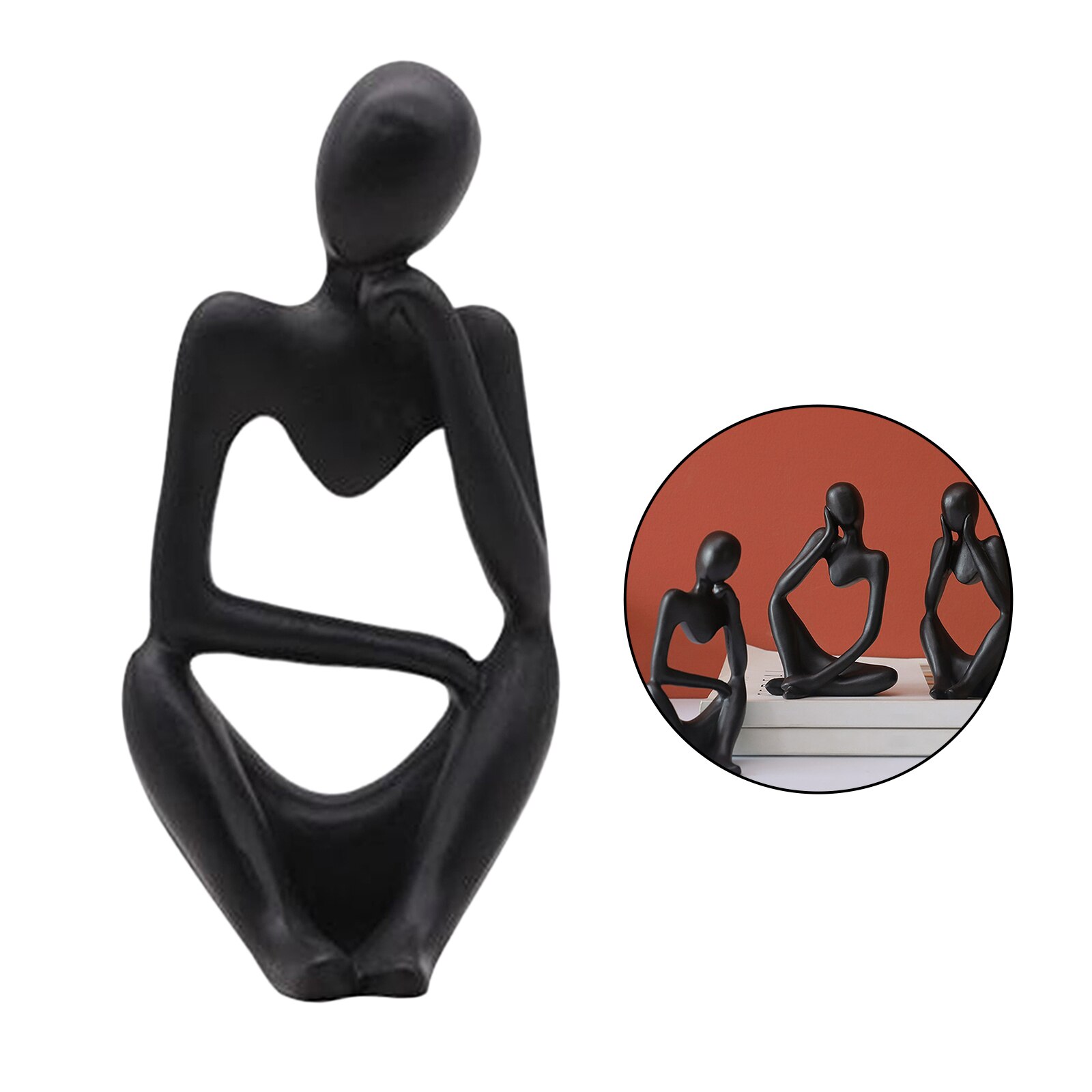 Sculpturen decoratie modern - sculpturen in goud - denker sculptuur - stilte is gouden... | bol