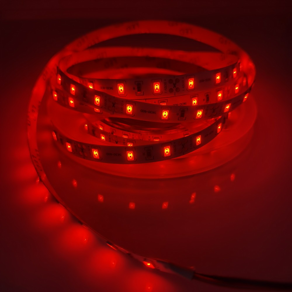 1m 2m 3m 4m 5m DC 12V Flexibele LED Strip licht 5630 SMD ip20 Niet-waterdichte 60/120/180/240/300LEDs Hoge Heldere 10mm LED Tape: Rood / 4 m